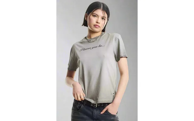 The Ragged Priest Liar Slogan Tee - Gray Uk 10
