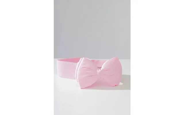 Unique Vintage Pink Bow Cinch Belt - Pink