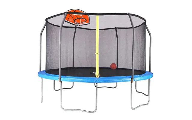 Air King Classic 14ft Trampoline With Enclosure And Basketball Hoop product image