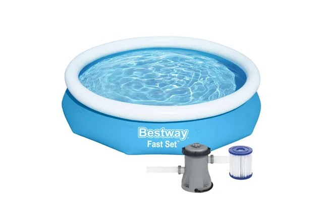 Bestway 10ft X 26inch Fast Set Above Ground Swimming Pool With Filter product image