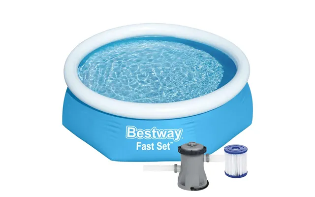 Bestway 8ft X 24inch Fast Set Above Ground Swimming Pool With Filter