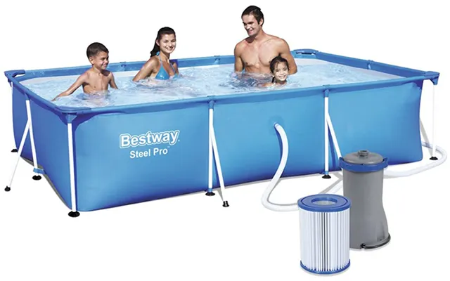 Bestway 9ft 10 Rectangular Above Ground Steel Pro Swimming Pool Set product image