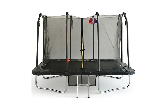 Big Foot 6x9ft Rectangular Trampoline With Safety Enclosure Black Free Ladder Basketball Game & Shoe Tidy product image