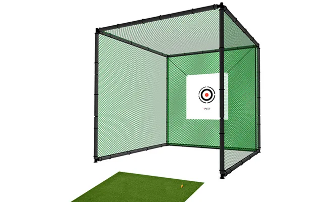 Hillman Pgm 2m Heavy Duty Golf Practice Cage And Large Deluxe Practice Mat Package