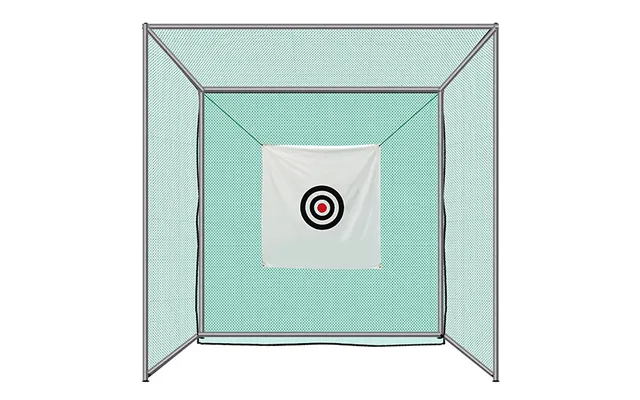 Hillman Pgm 3m Semi-commercial Golf Practice Cage & Net With Target And Stainless Steel Poles
