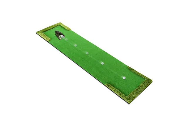 Hillman Pgm Portable Artificial Turf Golf Putting Green With Auto-return Putting Cup