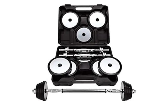 Ironman 15kg Chrome Steel Adjustable Dumbbell And Barbell Set product image