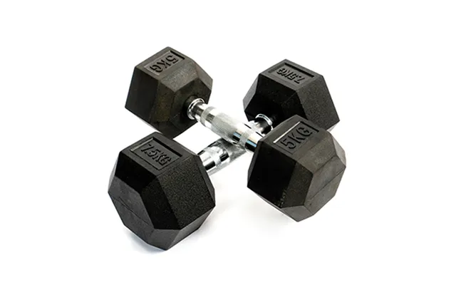 Ironman Rubber Coated Hex 5kg Dumbbell Pair product image