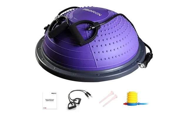 Proiron Balance Trainer Purple With Resistance Bands & Pump