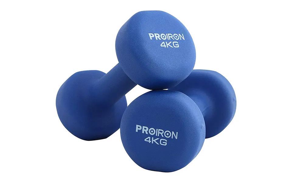 Proiron Neoprene Coated 4kg Dumbbells
