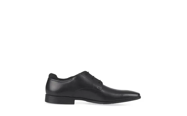 Academy - Black Leather Boys Lace-up School Shoes
