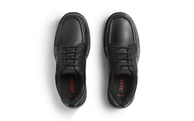 Cadet - Black Leather Boys Lace-up School Shoes