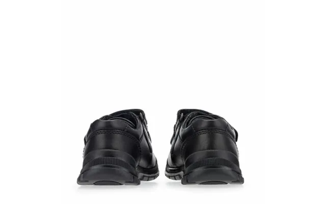 Engineer - Vegan Black Synthetic Boys Rip-tape School Shoes