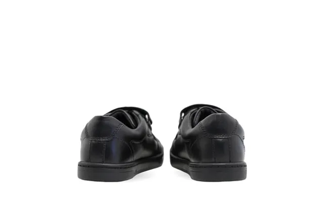 Explore - Black Leather Boys Rip-tape First School Shoes
