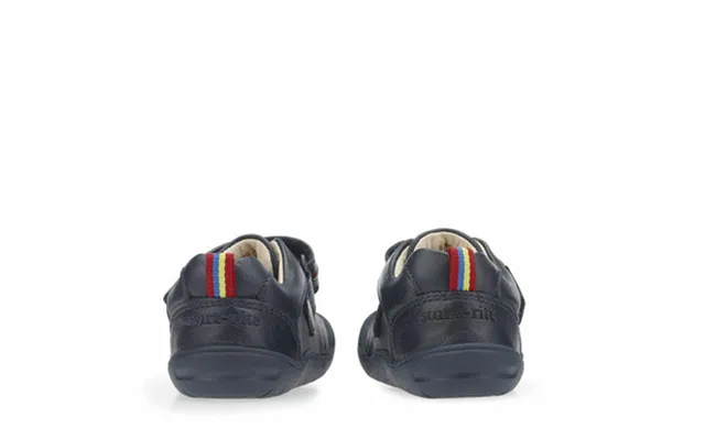 First Zak - Navy Blue Leather Boys Rip-tape First Walking Shoes product image