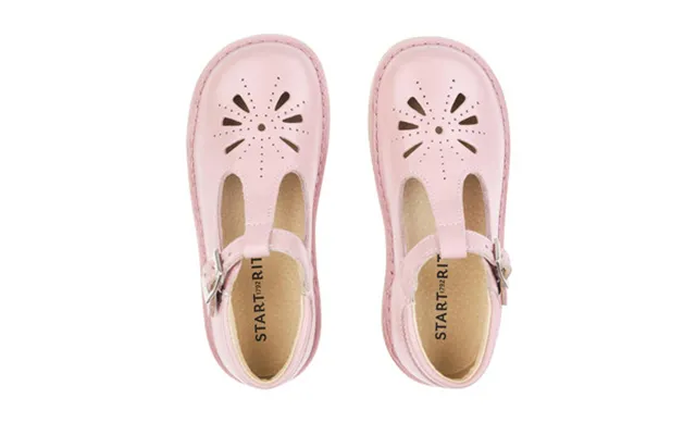 Lottie - Pink Leather Girls T-bar Buckle Pre-school Shoes product image