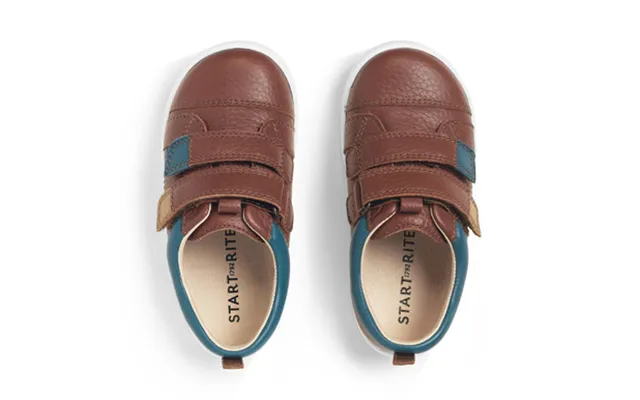 Playhouse - Tan Leather Rip-tape First Walking Shoes product image