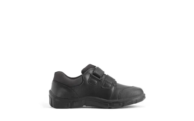 Topic - Black Leather Simply By Start-rite Boys Dual-fit Rip-tape School Shoes