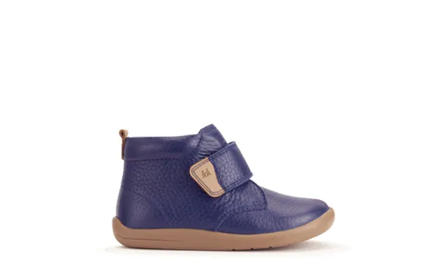 Totter - French Navy Leather Rip-tape First Ankle Boots product image