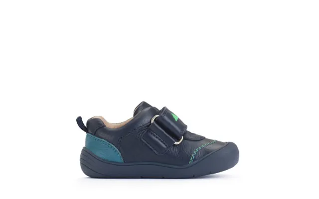 Tread - Navy Leather Dino Rip-tape First Walking Shoes product image