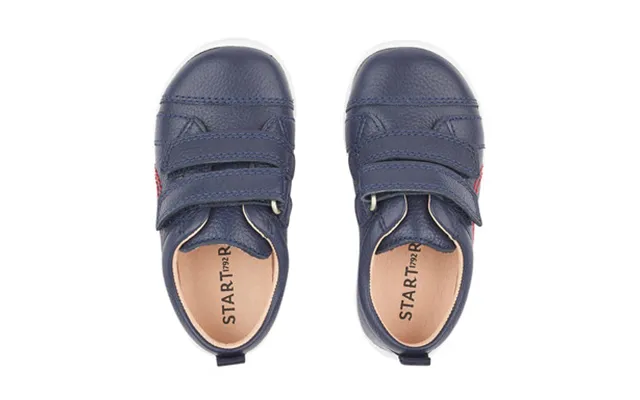 Tree House - Navy Leather Boys Rip-tape First Walking Shoes product image