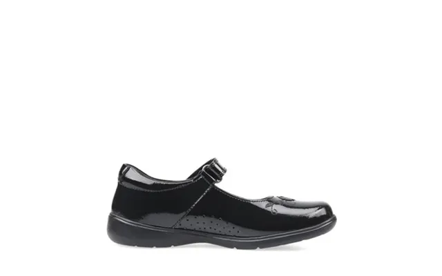 Wish - Black Patent Girls Rip-tape School Shoes product image