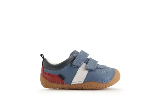 Zap - Denim Blue Leather Nubuck Rip-tape Baby Pre-walkers