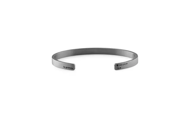 15g Brushed Black Sterling Silver Ribbon Bracelet