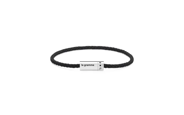 7g Polished Sterling Silver Nato Cable Bracelet