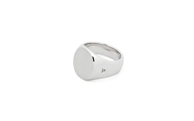 Oval Satin M Ring