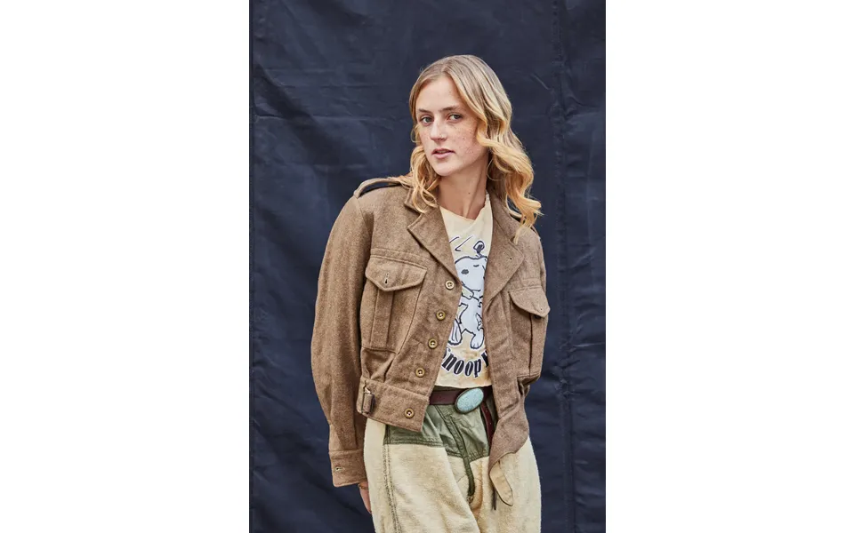 Battle Dress Cropped Smock Jacket