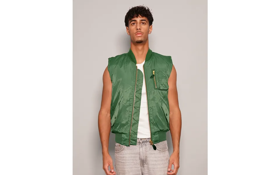 Bomber Gilet In Green