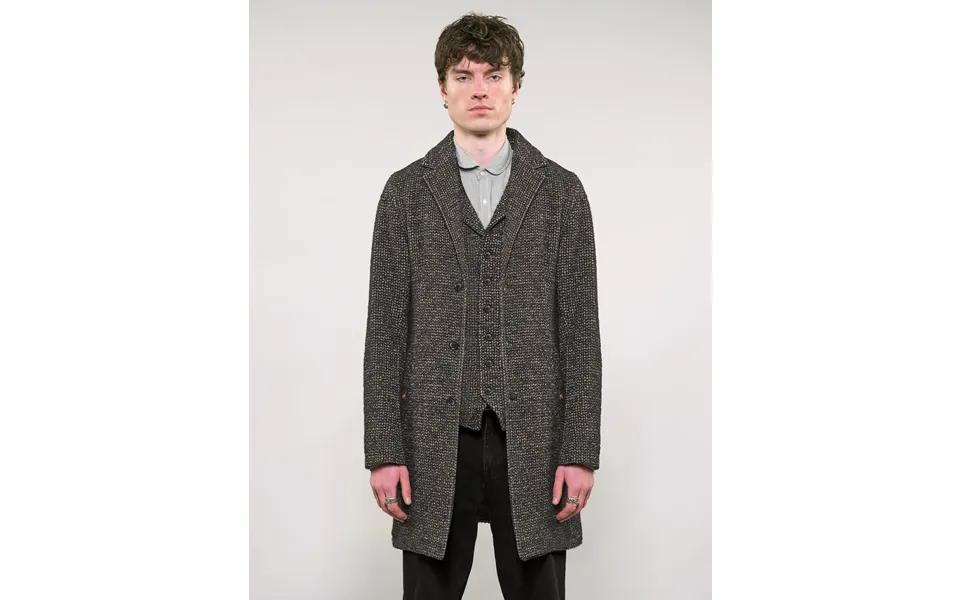 Immortal Silverstone Frock Coat - Grey & White