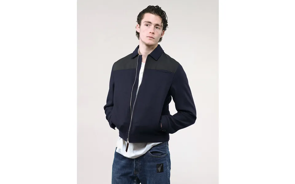Oliver Spencer Lightweight Jacket In Navy
