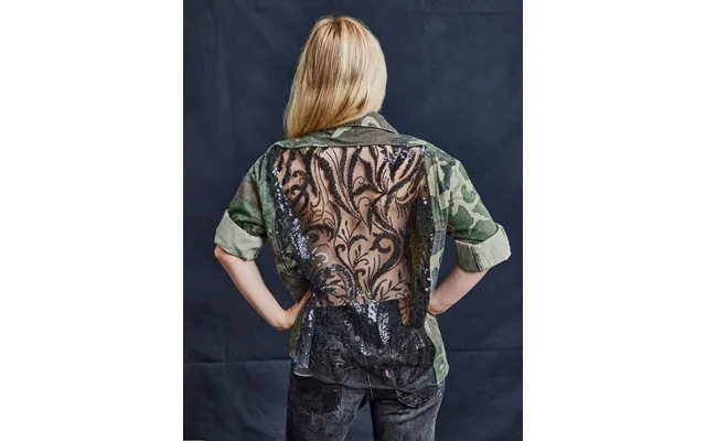Party Back Shirt - Black Sequin