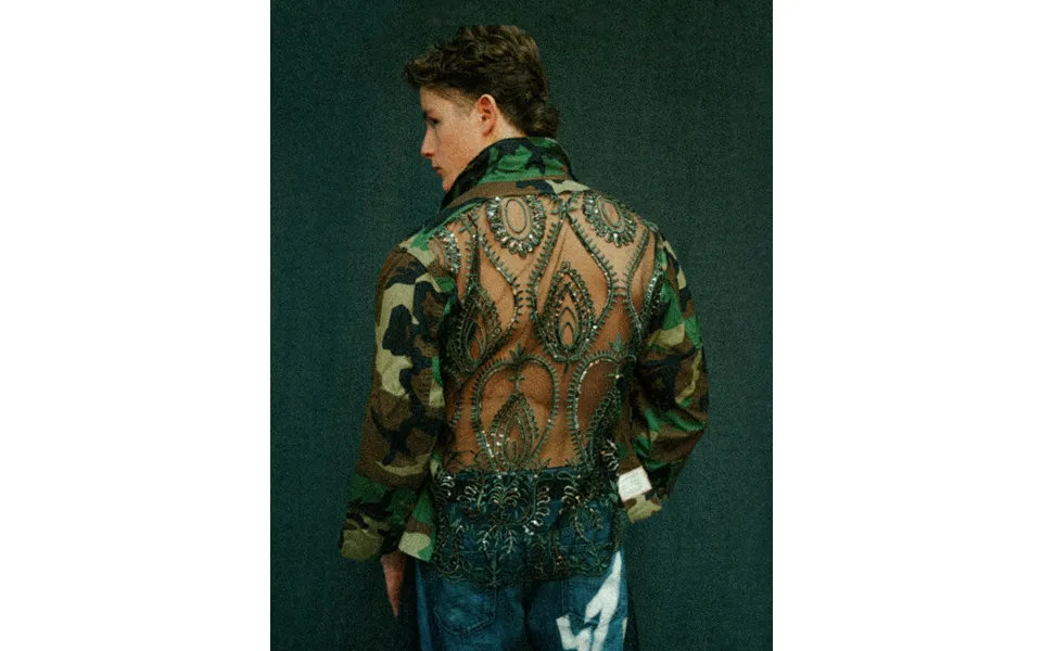 Party Back Shirt - Silver Art-deco