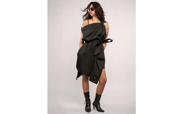 Pirate Dress Black Cotton Sateen - Taffeta
