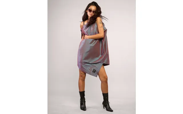Pirate Dress Iridescent Mauve Taffeta - Granny Takes A Trip Deadstock