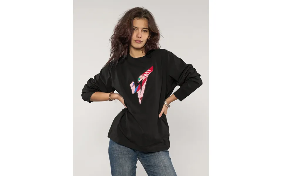 St 'a Lad Insane' Long Sleeve Logo Tee In Black