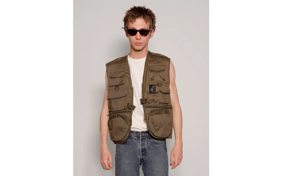 Tactical Gilet Jacket In Khaki