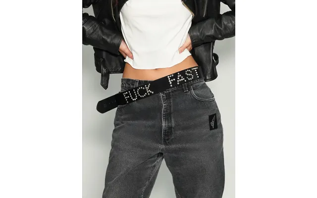 'f*ck Fast Fashion' Studded Leather Belt product image