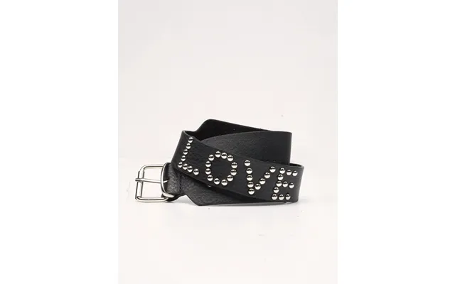'love' Studded Leather Cuff