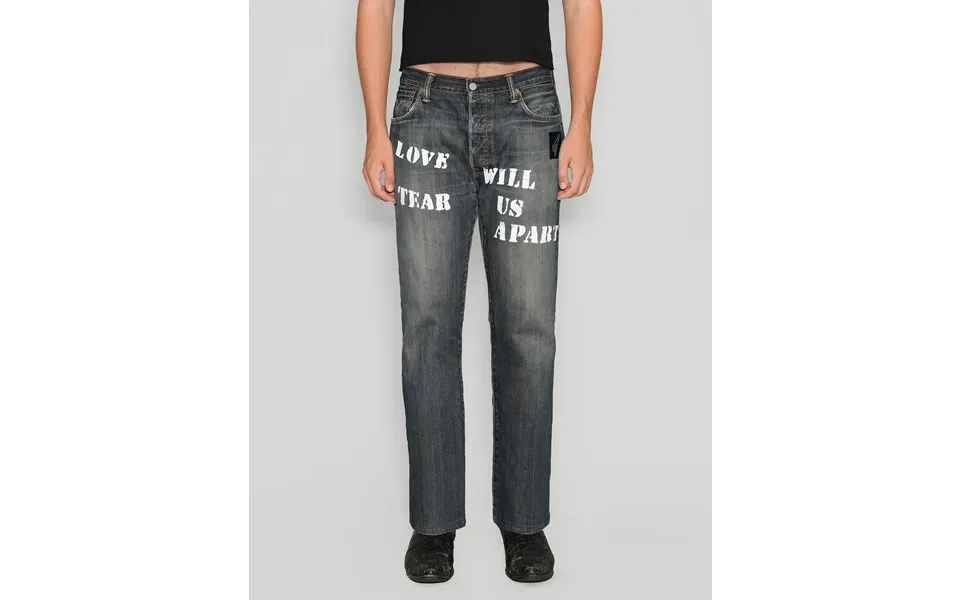 'love Will Tear Us Apart' Jeans In Indigo