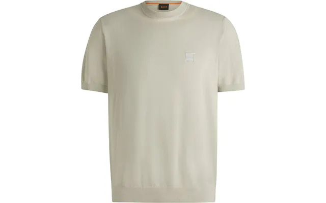 Boss Knitted T-shirt Kanache Ecru Beige Off-white Size M
