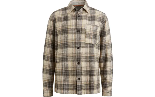 Cast Iron Overshirt Checks Beige Green Size M
