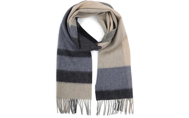 Profuomo Scarf Wool Colourblock Multicolour Beige Grey Blue