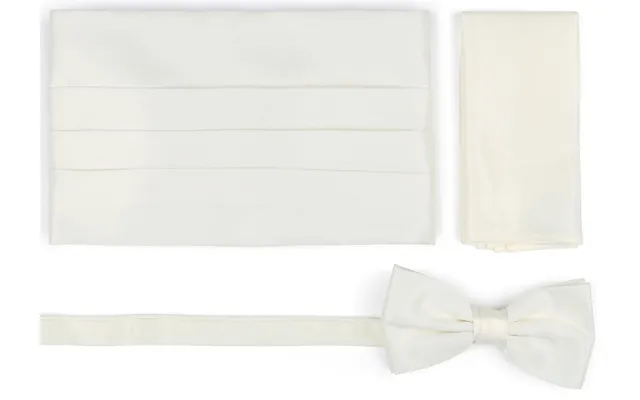 Suitable Cumberband Bow Tie Set Off White Off-white