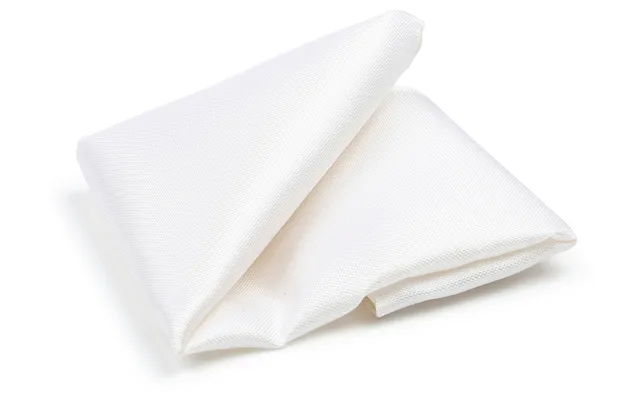 Suitable Silk Pocket Square White