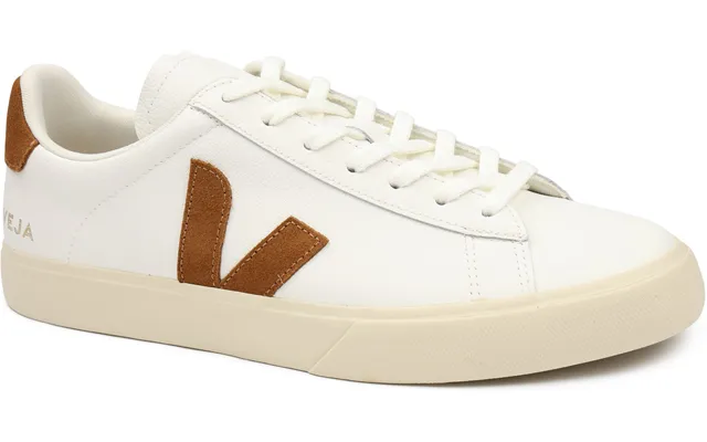 Veja Sneakers Campo White Beige Cognac Size 46