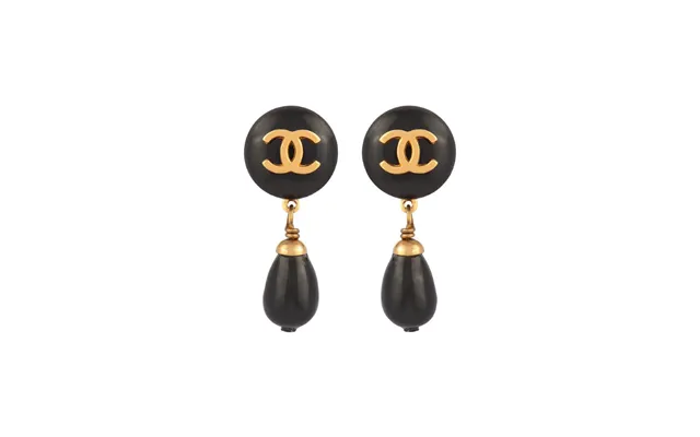 1995 Vintage Chanel Rare Enamelled Clip-on Earrings